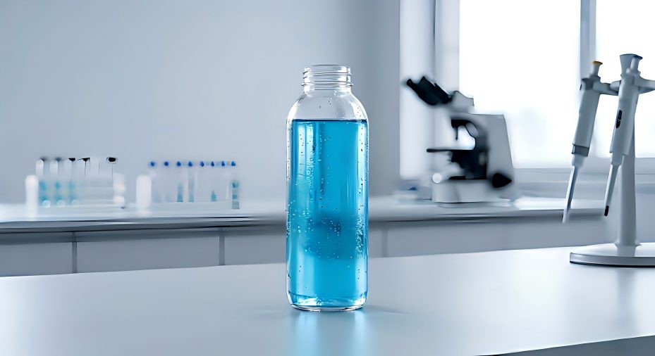 Gardenia Blue extract application in clear acidic sports drinks 