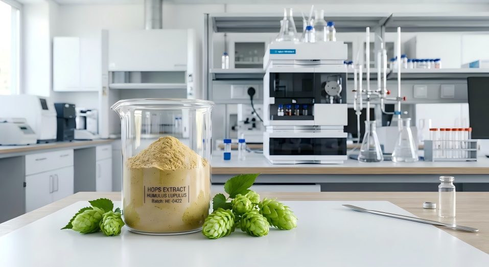 HPLC Tested Hops Flower Extract 5% Flavones for Gummy Production